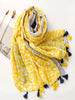 Pashmina Carmina de hojas | Amarillo