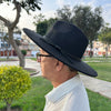 Sombrero Vaquero Unisex de Pana - Negro - 59cm