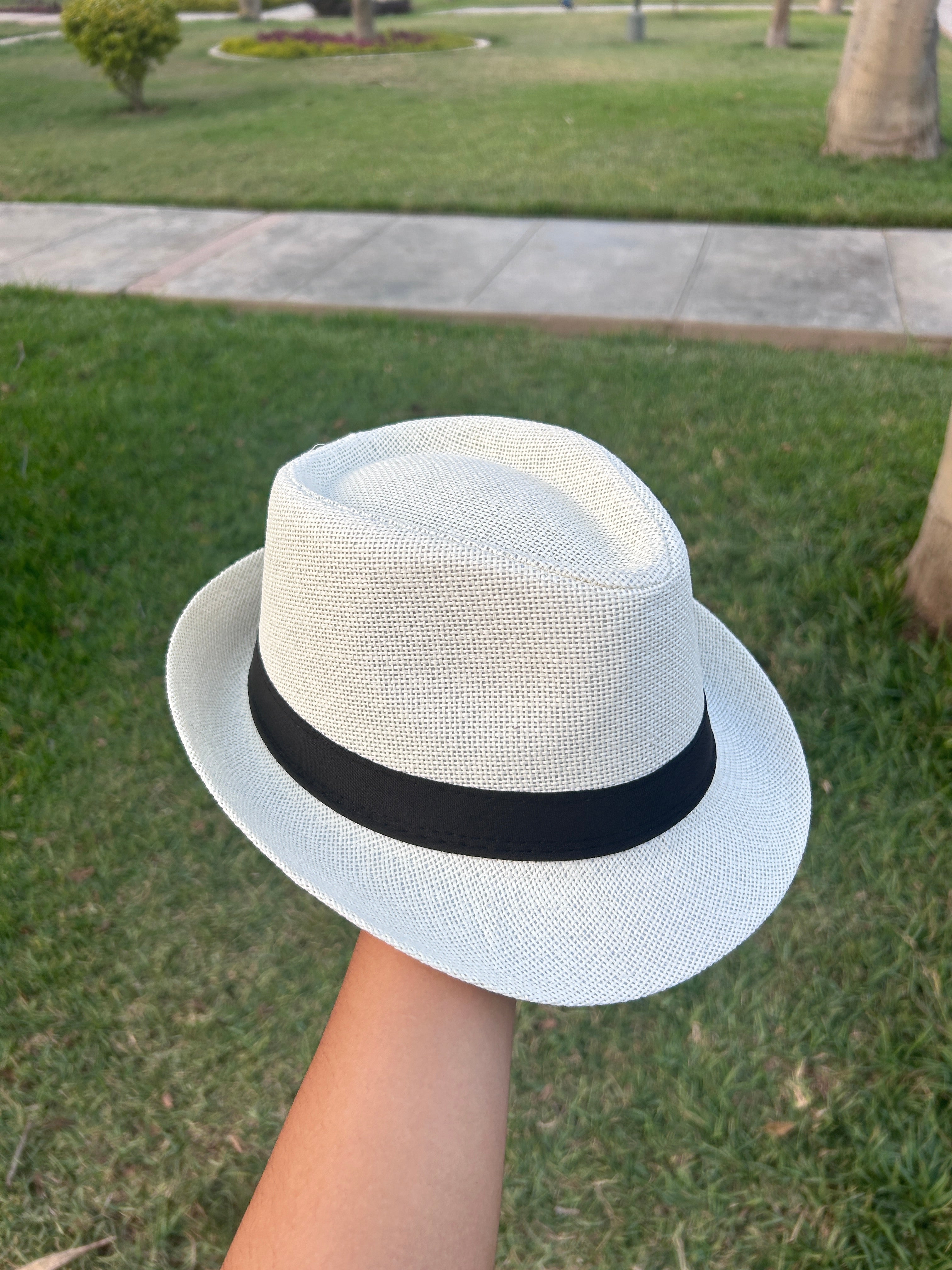 Sombrero Fedora Hombre Trilby - Ivory