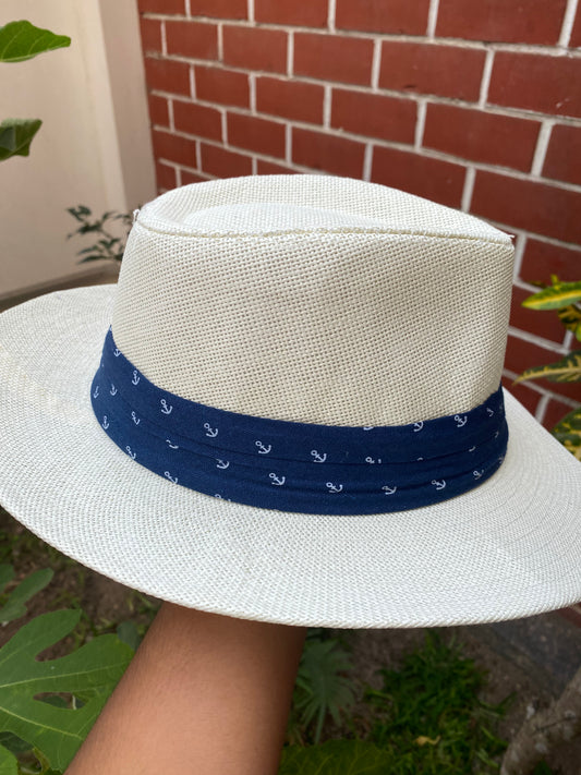 Sombrero Fedora Sailor para hombre | Ivory