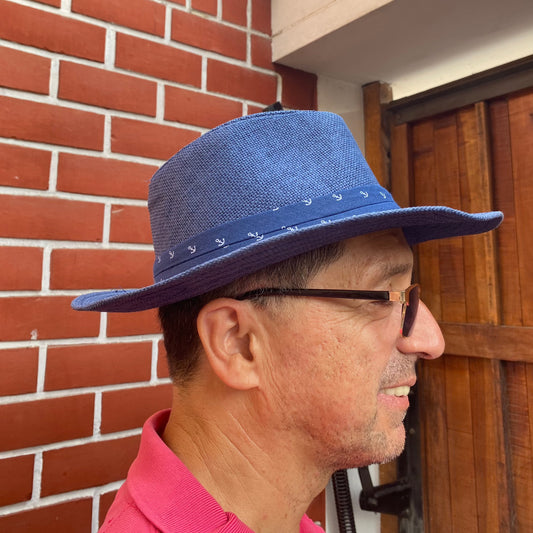 Sombrero Fedora Sailor para hombre | Azul