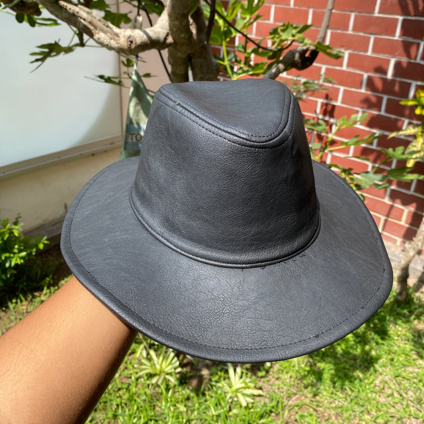  Sombrero Vaquero de Cuero Badboy - 59 cm