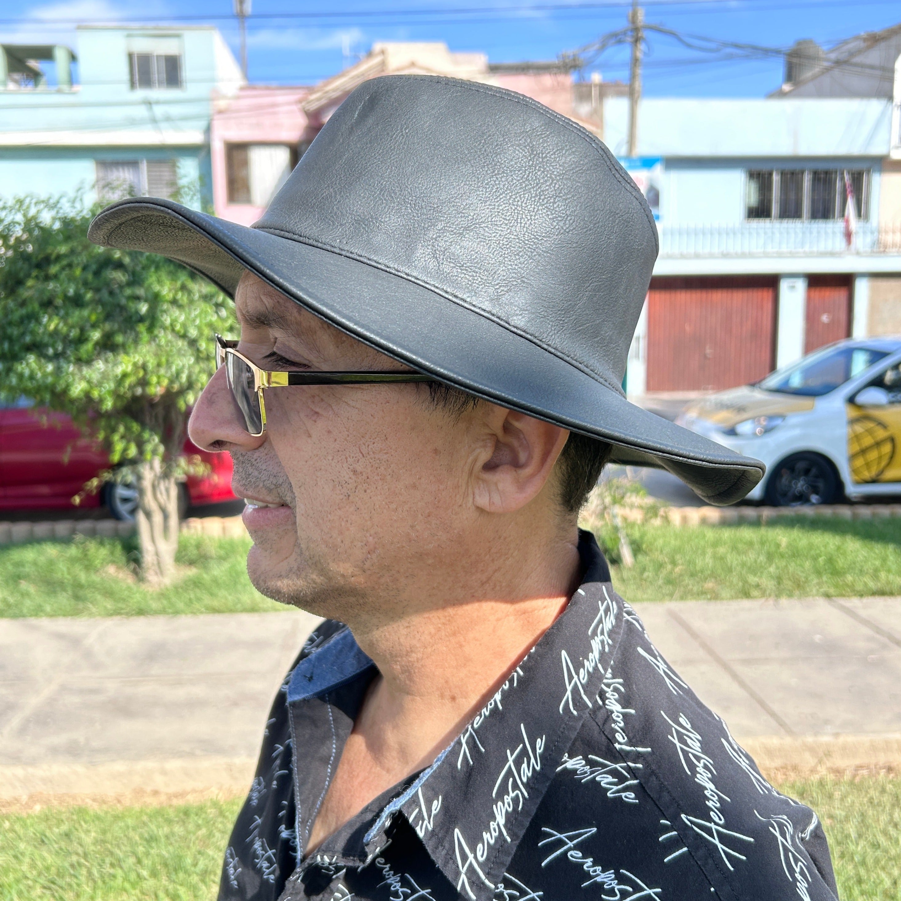 Sombrero Vaquero de Cuero Modelo Badboy - 59 cm M/L