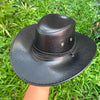 Jackson Sombrero Vaquero de Cuerina - Negro