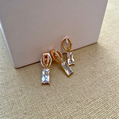 Aretes Elegantes y Dije para collar Dayanna - Pendientes de Mujer