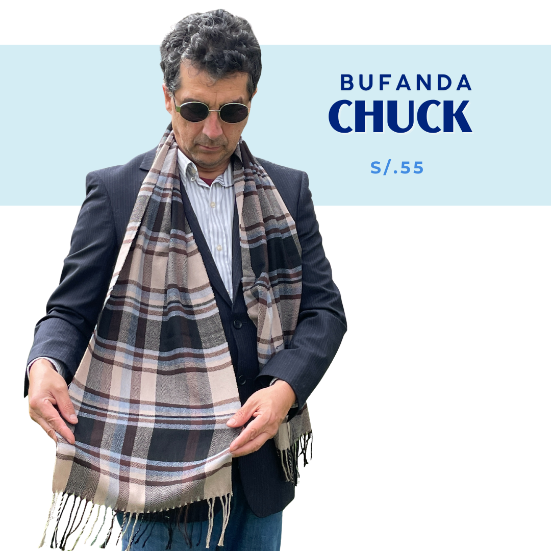 Bufanda Chuck para hombre con diseño geometrico | Multicolor