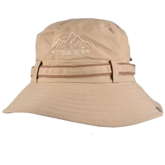 Travellers Cinta Sombrero Safari de pesca - Beige