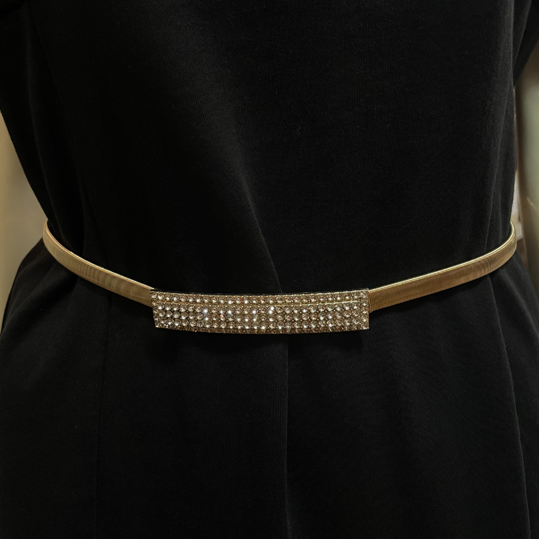 Correa Jane Elástica para Mujer | Dorado