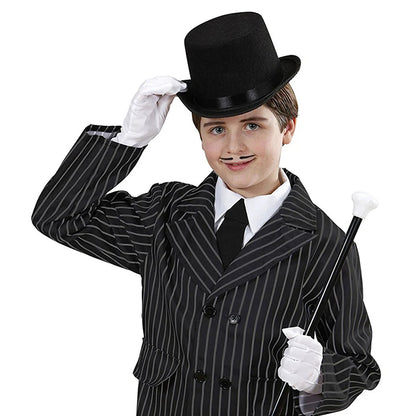 Sombrero de Copa negro de Lujo para adultos Pitt