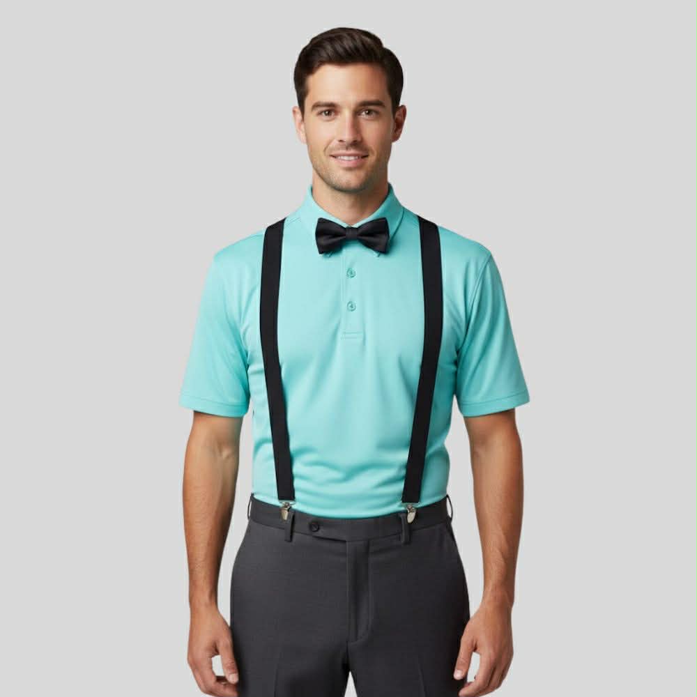 Tirantes Ajustables Unisex Suspendedores - Negro