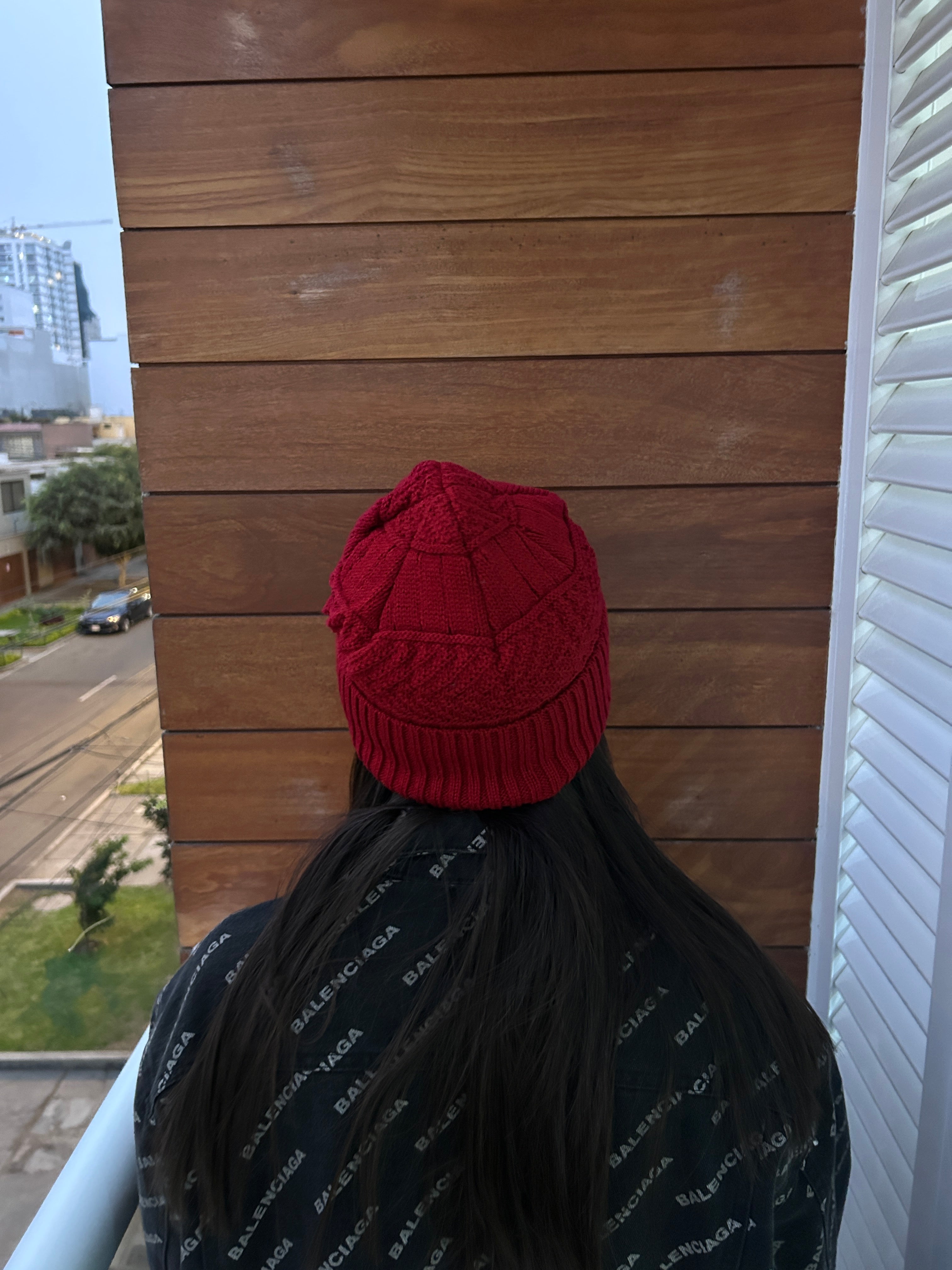 Beanie Chullo Gorro Jeans - Rojo