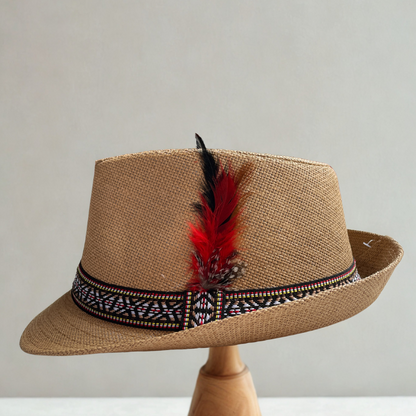 Sombrero Bier con Pluma Unisex