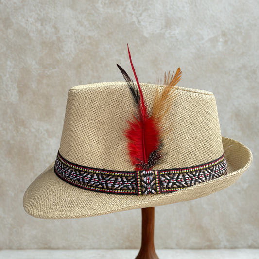 Sombrero Bier con Pluma Unisex