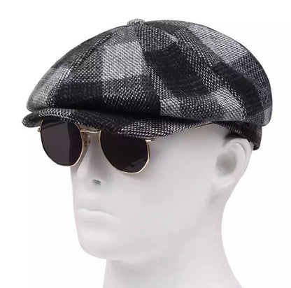 Boina Michael a Cuadros Talla L | Gris