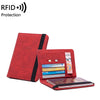 Cargar imagen en el visor de la galería, Porta Pasaporte Travel Wallet Modelo RFID BLOCKING -Rojo