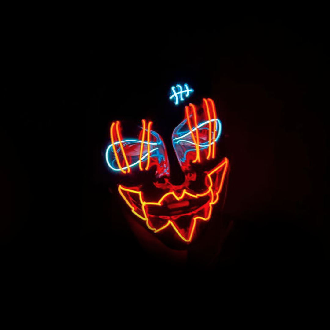 Mascara LED para halloween 2025🎃 / Colores variados