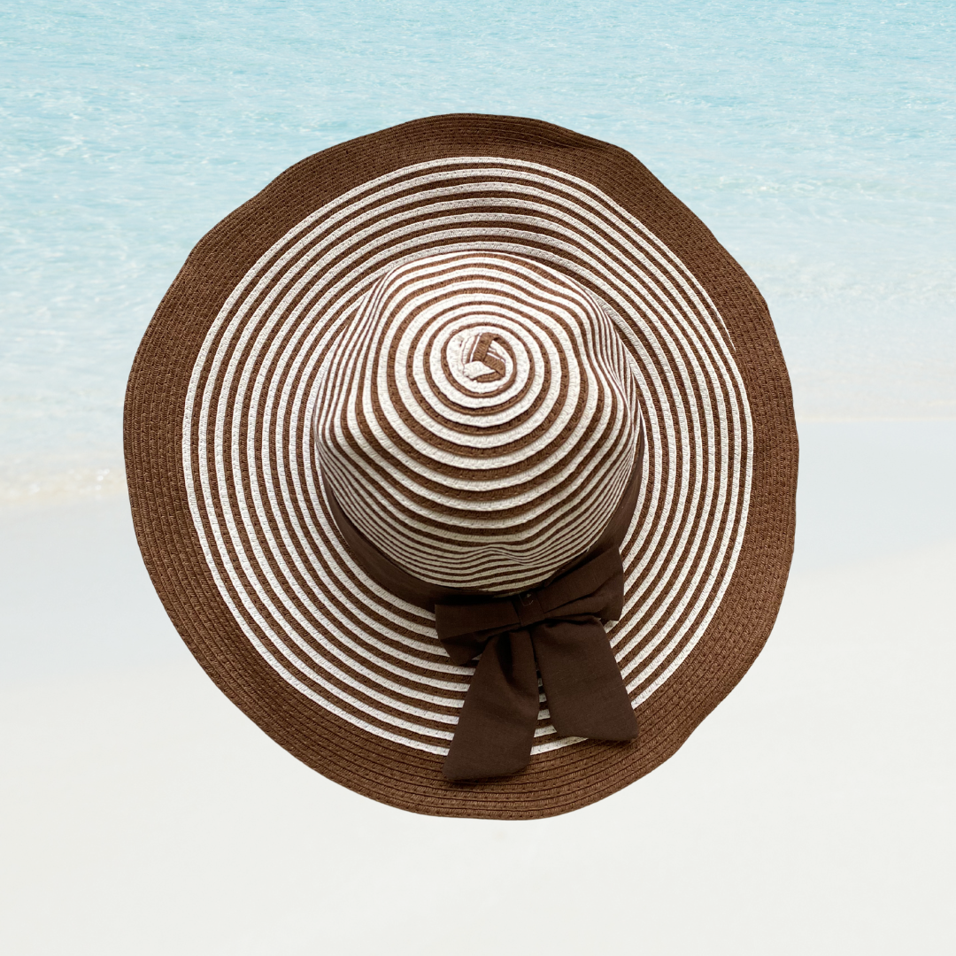 Sombrero de Playa Verano para Mujer Oasis Ajustable - Marron
