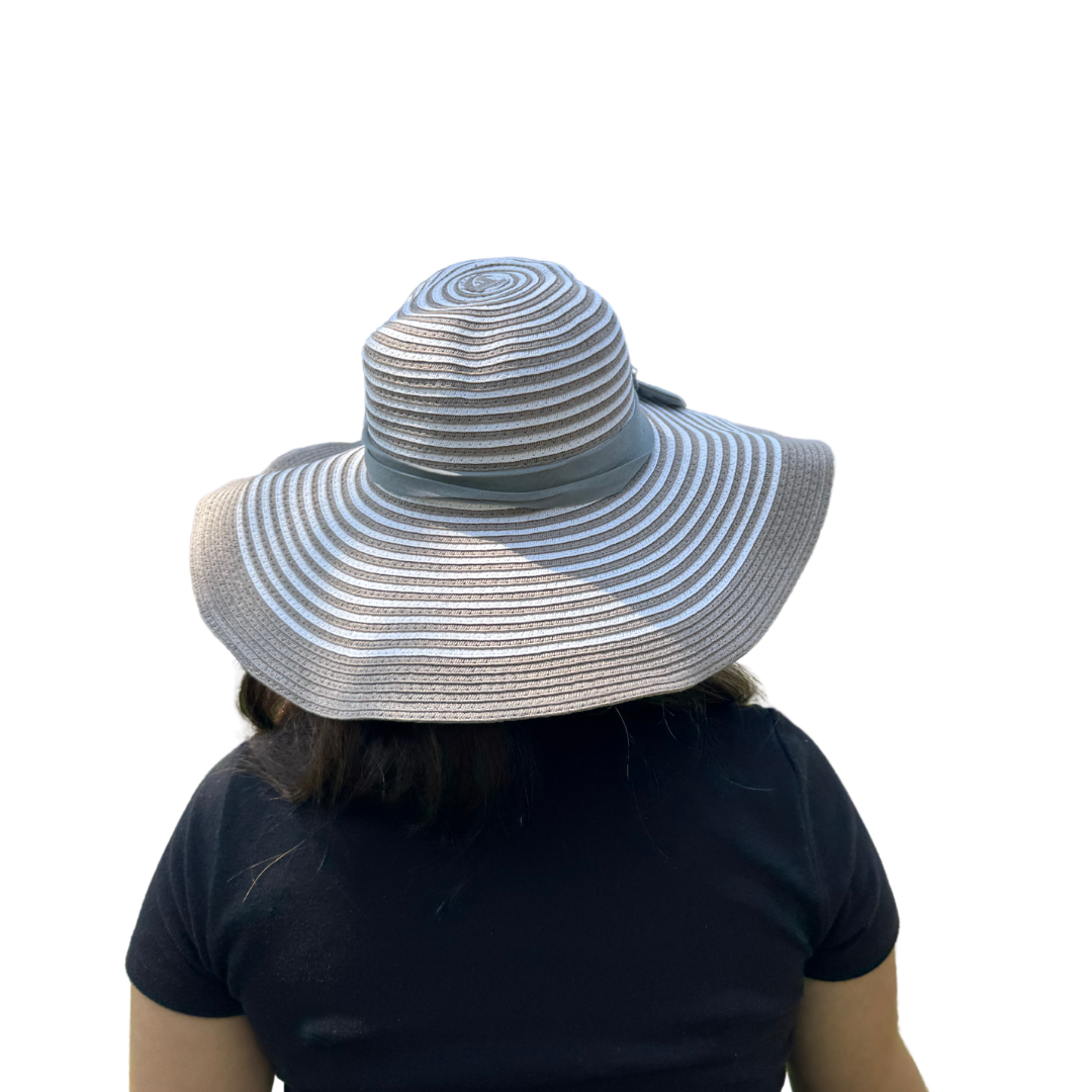 Sombrero de Playa Verano para Mujer Oasis Ajustable - Gris