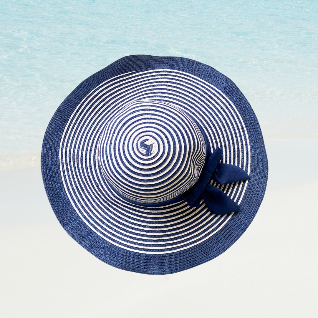 Sombrero de Playa Verano para Mujer Oasis Ajustable - Azul