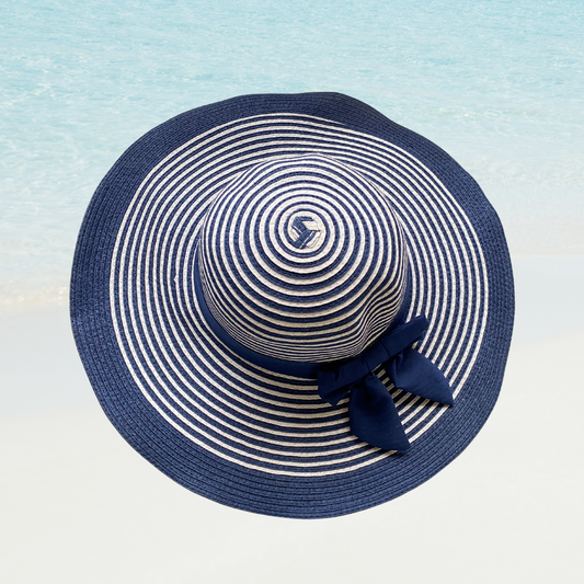 Sombrero de Playa Verano para Mujer Oasis Ajustable - Azul