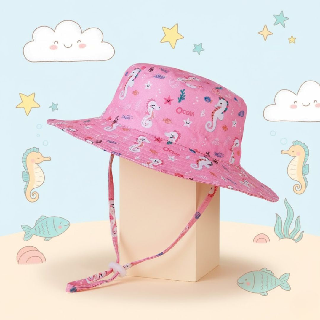 Bucket Hat Aqua 52cm: para niñas de 2 a 5 años