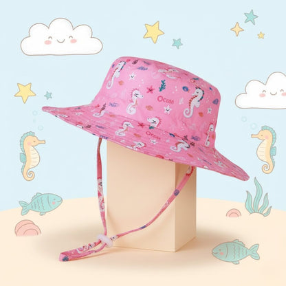 Bucket Hat Aqua 52cm: para niñas de 2 a 5 años