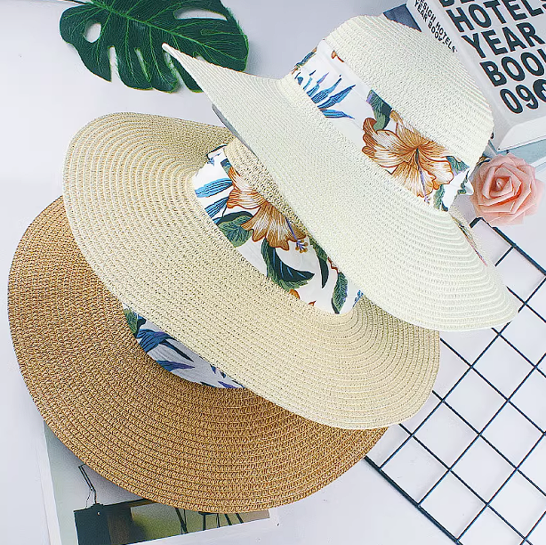 Sombrero de Verano playa Mujer Proteccion UV Modelo Isa - Blanco Ivory