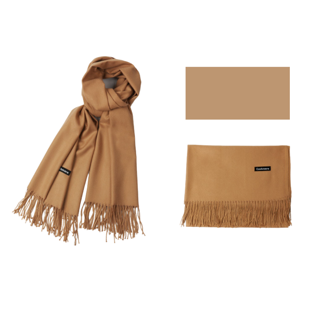 Bufanda Unisex Aymar Beige color sólido