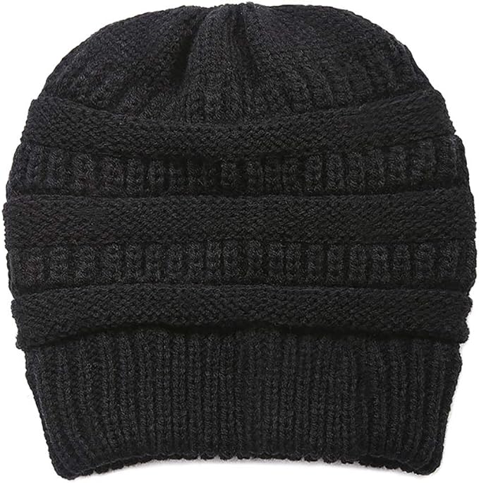 Beanie Mara de lana para mujer - Negro