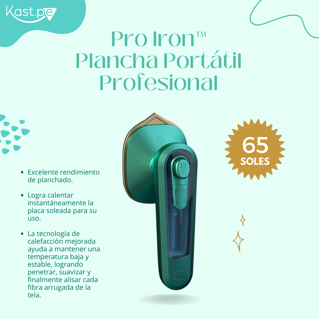 Pro Iron™ Plancha Portátil Profesional de viaje