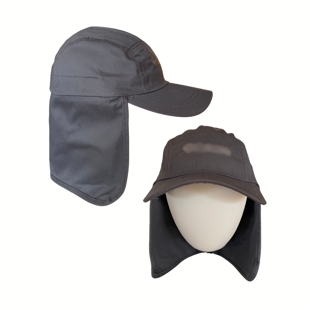 Cubre Nuca Gris Oscuro - Sombrero Gorro Alta Proteccion Sol