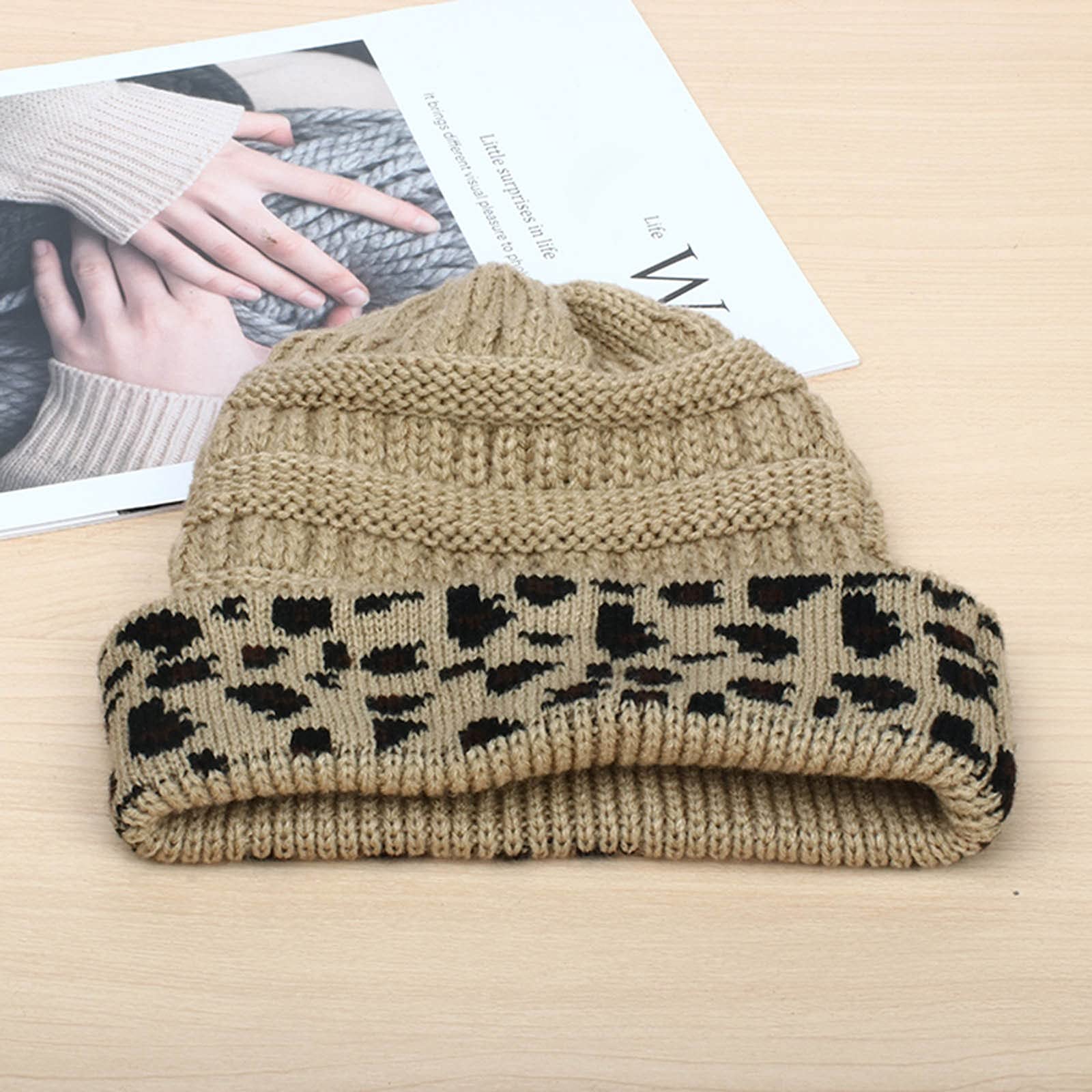 Beanie Gorro Chullo Print para Mujer