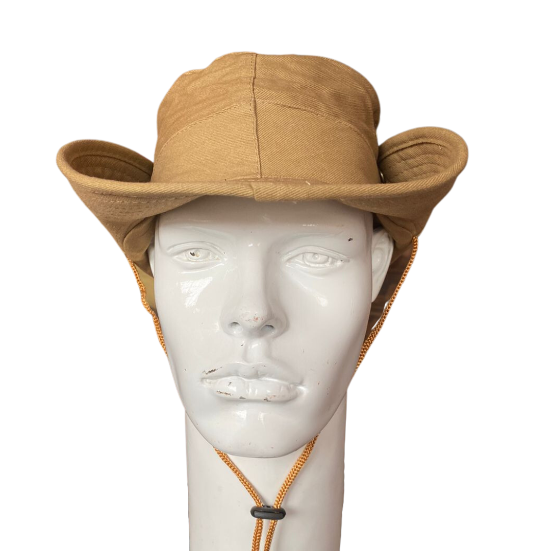 Sombrero Safari Pescador 3 en 1 Plegable Algodón - Khaki