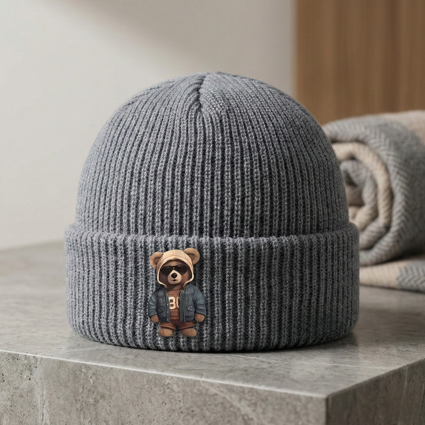 Beanie Urban Teddy 56cm: Gorro invierno niño de 4 a 6+ años