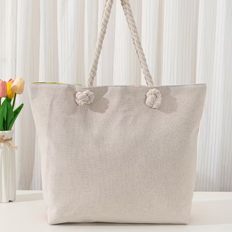 Maxi Bolso de Playa a Rayas Lentis - Turquesa