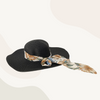 Sombrero de Verano playa Mujer Proteccion UV Modelo Isa - Negro