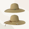 Sombrero de Verano playa Mujer Proteccion UV Modelo Guilla - Beige