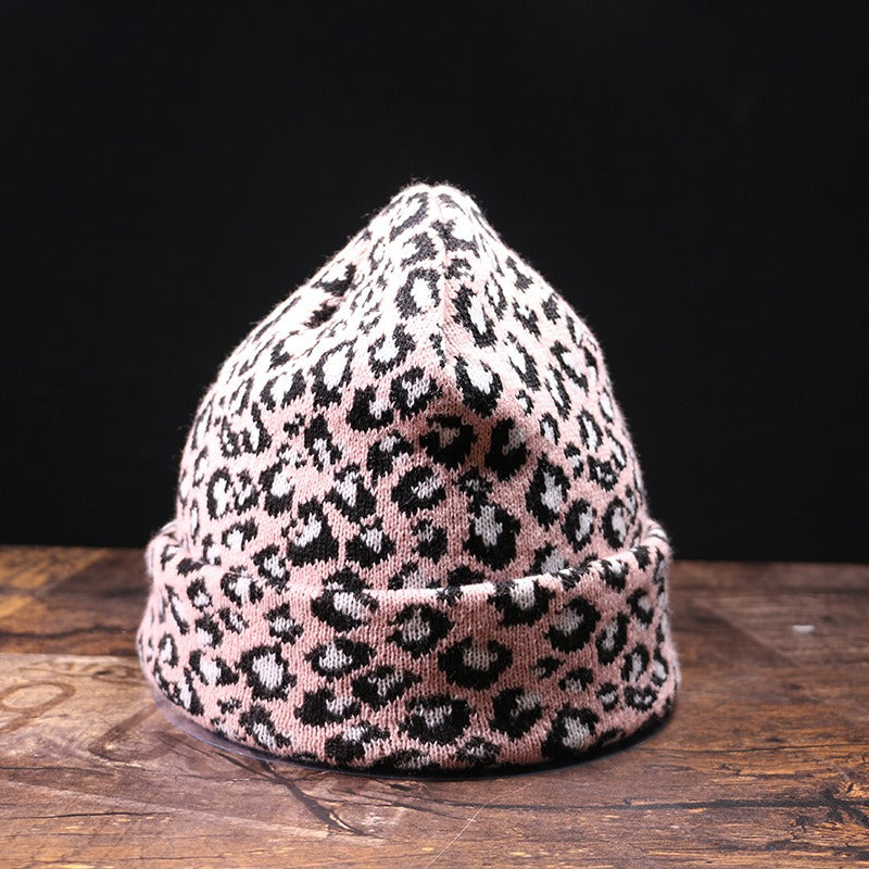 Beanie Animal Print ceñido | Rosa