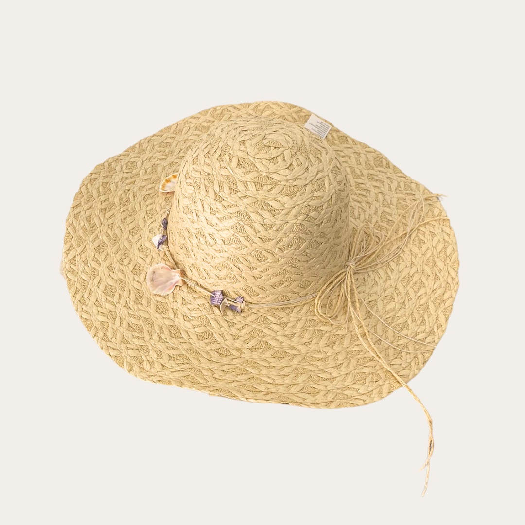 Sombrero de Verano playa Mujer Proteccion UV Modelo Carolina - Beige