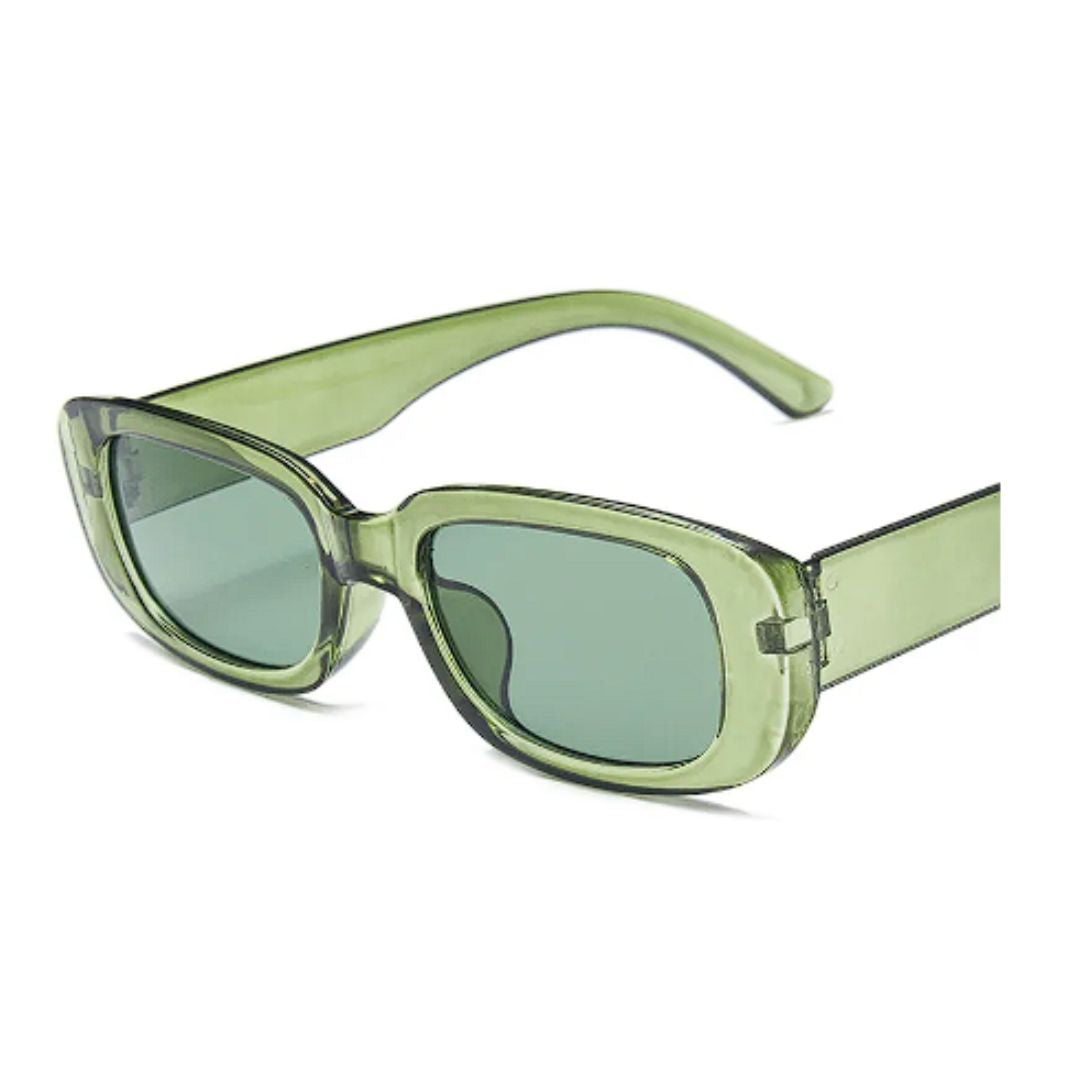 Gafas Lentes de Sol redondas Retro - Modelo Moore Verde Transparente