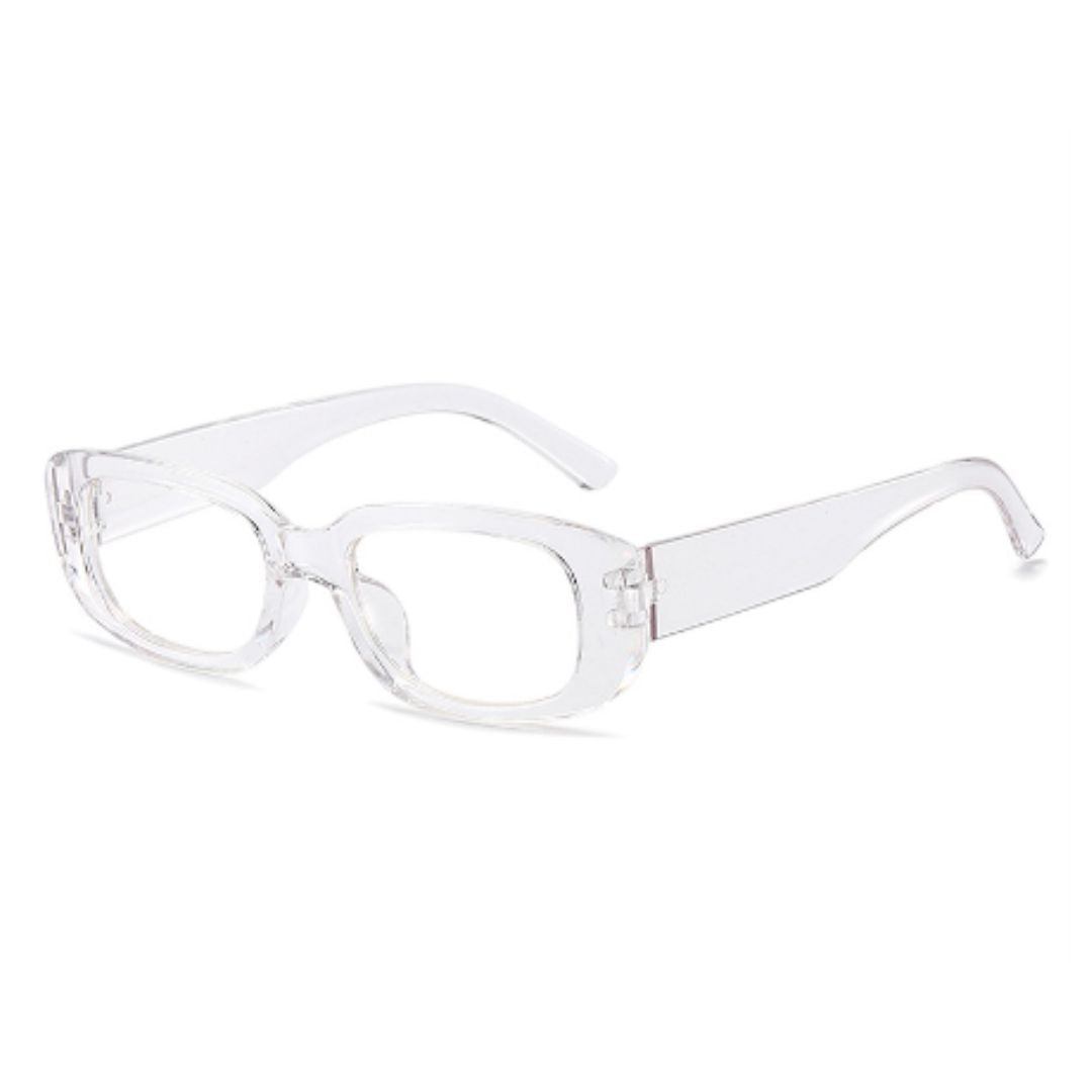 Gafas Lentes de Sol redondeadas Retro - Modelo Moore Transparente + Estuche
