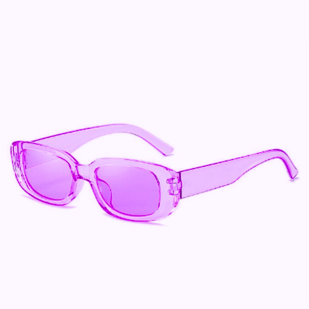 Gafas Lentes de Sol redondeadas Retro - Modelo Moore Purpura + Estuche