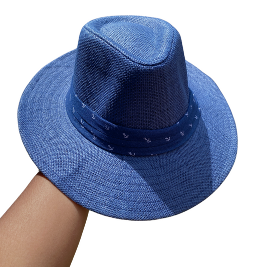 Sombrero Fedora Sailor para hombre | Azul
