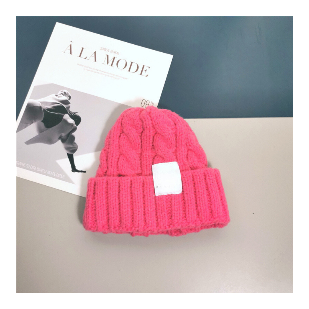 Beanie Kpop Rosado- Gorro Gorra Chullo de Dama