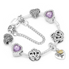 Pulsera con Charms Brillare Lila - 19cm