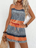 Vestido Agustina a rayas azul con naranja – Talla M