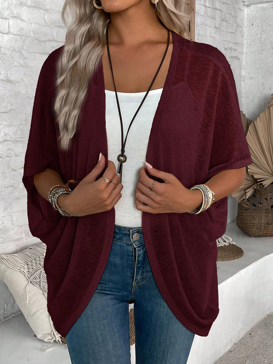 Cardigan Alicia rojo manga murciélago – Talla M