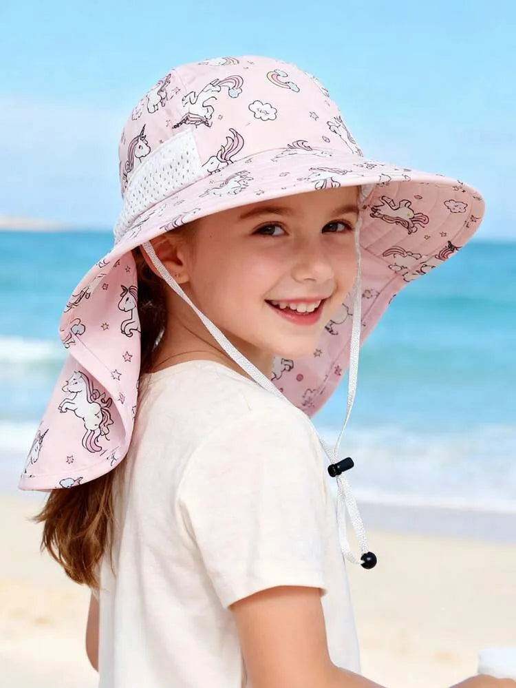 Legionario Baby Rainbow | Gorro Cubrenuca de niñas 5 a 8 años (54 - 56 cm)