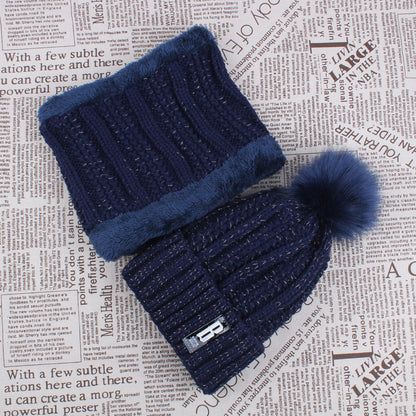 Beanie Briana con Cuellera – Tejido con Brillos y Forro Acolchado