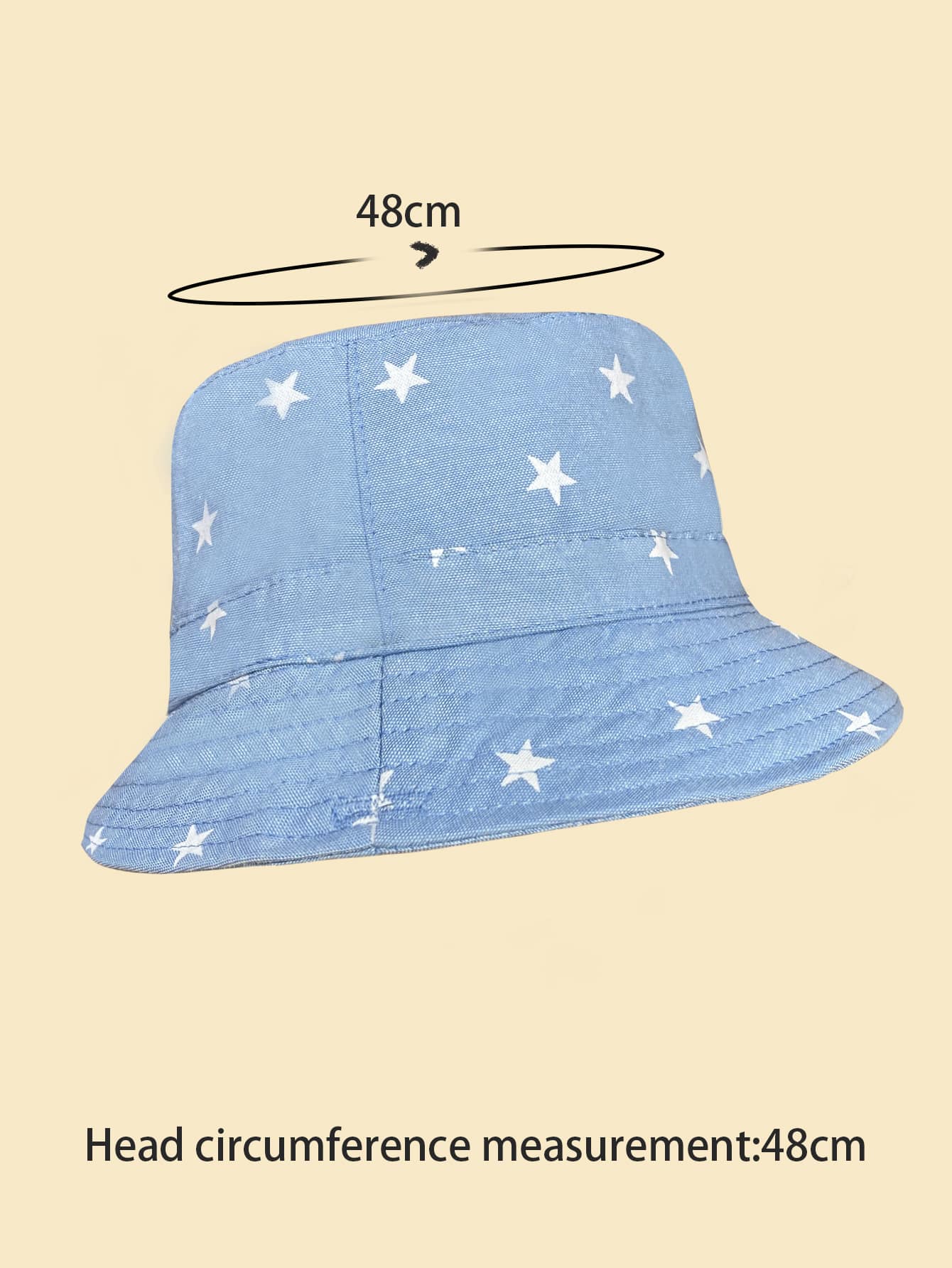 Mercurio Celeste - 50cm - Gorra Bebe Niño Bucket Hat